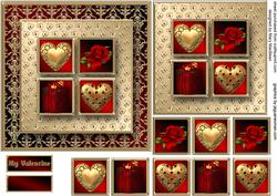 Valentine Square Layers Card Front