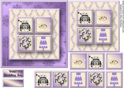 Wedding Wishes Square Layers Card Front