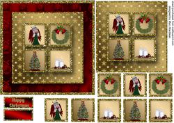 Christmas Angel Square Layers Card Front