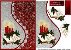 Candles for Christmas Teardrop Side Panel Card
