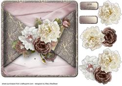Faded Beauty Mock Wrap Card Front