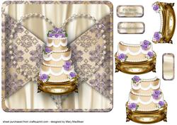 Wedding Cake Mock Wrap Card Front