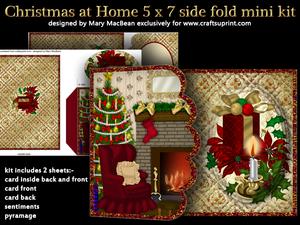 Christmas at Home 5x7 Side Fold Mini Kit
