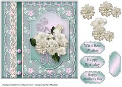 White Flowers, Lace and Pearls