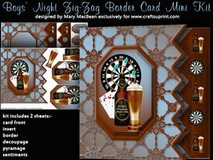 Boys Night Zig Zag Border Mini Kit