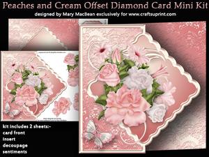 Image of cup508590_1648 - Peaches and Cream Offset Diamond Card Mini Kit
