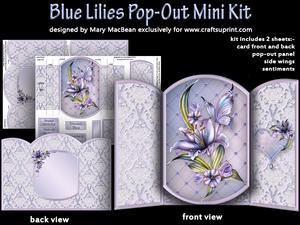 Blue Lilies Pop-out Mini Kit