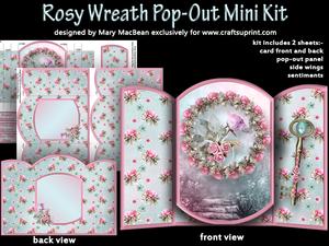Rosy Wreath Pop-out Mini Kit