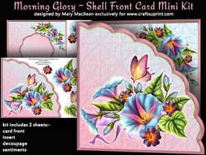 Morning Glory - Shell Front Card Mini Kit