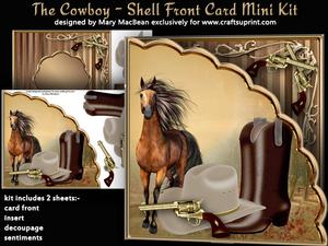 The Cowboy - Shell Front Card Mini Kit