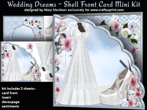 Wedding Dreams - Shell Front Card Mini Kit