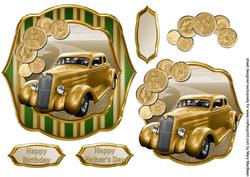 Vintage Gold Shaped Topper