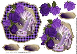 Shoes and Fan Shaped Topper