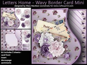 Letters Home - Wavy Border Card Mini Kit
