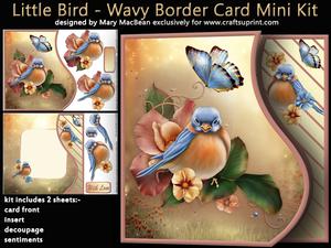 Little Bird - Wavy Border Card Mini Kit