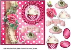 Girls' Stuff Decoupage Card Front
