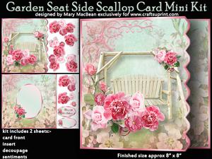 Garden Seat Side Scallop Card Mini Kit