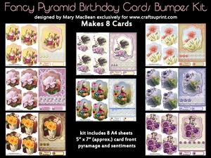 Fancy Pyramid Birthday Cards Bumper Kit