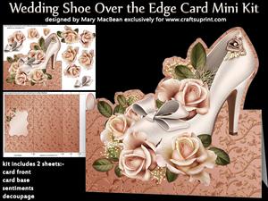 Wedding Shoe Over the Edge Card Mini Kit