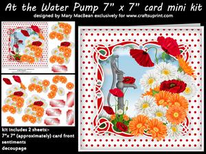 At the Water Pump 7" x 7" Card Mini Kit