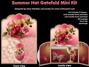 Summer Hat Gatefold Mini Kit