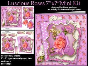 Luscious Roses 7" x 7" Mini Kit