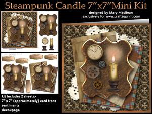 Steampunk Candle 7" x 7" Mini Kit
