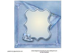 Precious Baby Boy 7" x 7" Insert