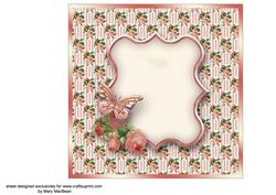 Victorian Flower Basket 7" x 7" Insert