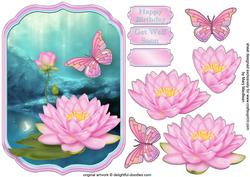 Pink Lotus Shaped Topper