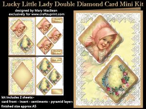 Lucky Little Lady Double Diamond Card Mini Kit