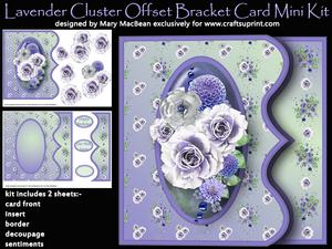 Lavender Cluster Offset Bracket Card Mini Kit