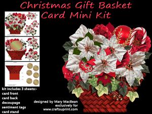 Christmas Gift Basket Card Mini Kit