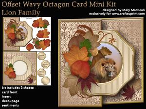 Offset Wavy Octagon Mini Kit - Lion Family