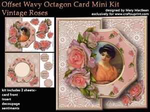 Offset Wavy Octagon Mini Kit - Vintage Roses