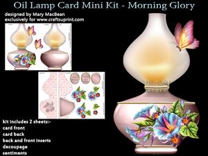Oil Lamp Card Mini Kit - Morning Glory