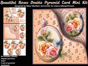 Beautiful Roses Double Pyramid Card Mini Kit