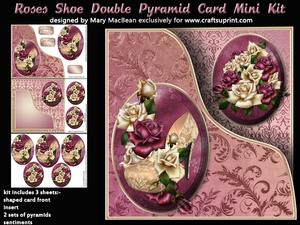Roses Shoe Double Pyramid Card Mini Kit