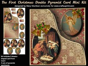 The First Christmas Double Pyramid Card Mini Kit