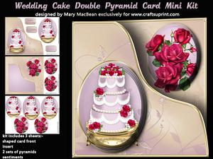Wedding Cake Double Pyramid Card Mini Kit