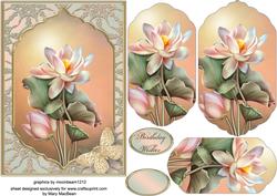 Luscious Lotus Fancy Pyramid Card