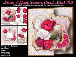 Roses Offset Frame Card Mini Kit