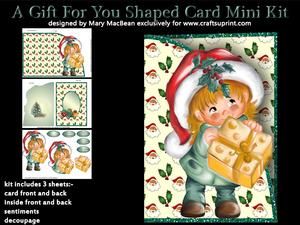 A Gift for You Shaped Card Mini Kit