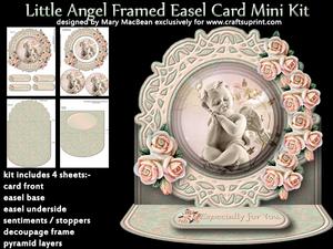 Little Angel Framed Easel Card Mini Kit