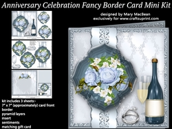 Anniversary Celebration Fancy Border Card Mini Kit