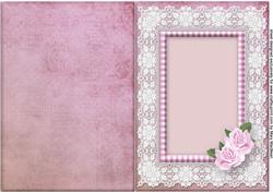 Lacy Lovelies A5 - Pink Roses Insert