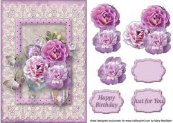 Lacy Lovelies A5 - Flowers and Butterflies