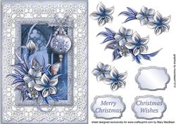Lacy Lovelies A5 - Christmas Florals