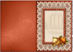 Lacy Lovelies A5 - Christmas Robin Insert