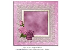 Lacy Lovelies 7" x 7" - Rosy Posy Insert